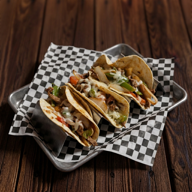 Tacos Fajita (Chicken or Steak).